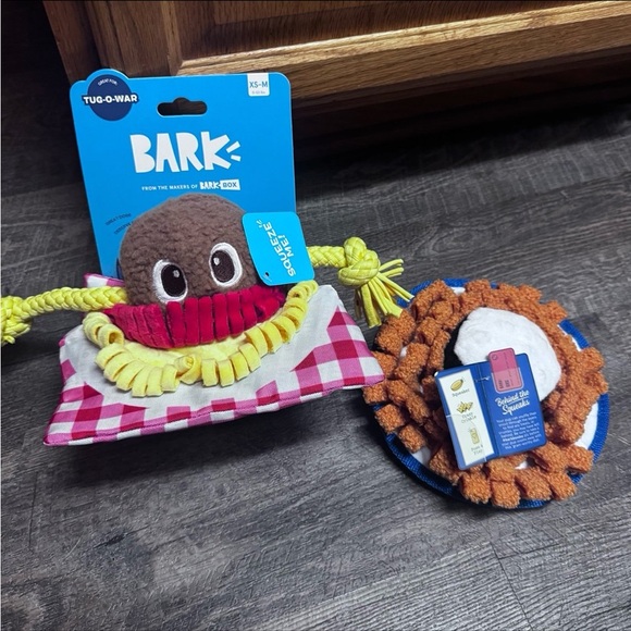 2 NEW Bark Dog Toys | Spaghetti & Muttballs & Zoomin’ Onions - Picture 1 of 10